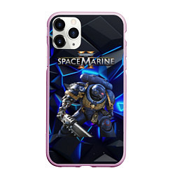 Чехол iPhone 11 Pro матовый Warhammer 40000 space marine 2 ультрамарин