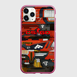 Чехол iPhone 11 Pro матовый Counter strike bloodsport, цвет: 3D-малиновый
