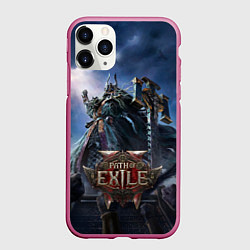 Чехол iPhone 11 Pro матовый Люмериус Path of exile 2, цвет: 3D-малиновый