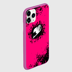 Чехол iPhone 11 Pro матовый Хвост феи краски аниме, цвет: 3D-фиолетовый — фото 2
