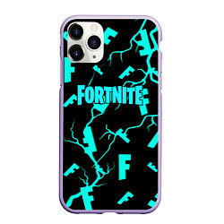 Чехол iPhone 11 Pro матовый Fortnite epic games, цвет: 3D-светло-сиреневый