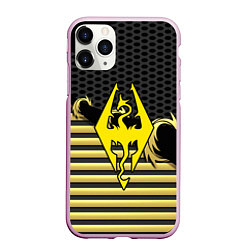 Чехол iPhone 11 Pro матовый Skyrim gold edinion