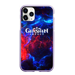 Чехол iPhone 11 Pro матовый Genshin Impact space