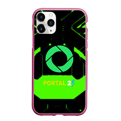 Чехол iPhone 11 Pro матовый Portal game pattern