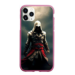 Чехол iPhone 11 Pro матовый Assassins creed 2, цвет: 3D-малиновый