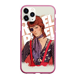 Чехол iPhone 11 Pro матовый David Bowie Rebel