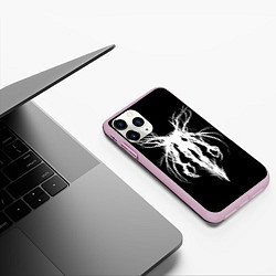 Чехол iPhone 11 Pro матовый Dark gothic angel, цвет: 3D-розовый — фото 2