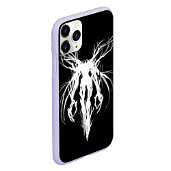 Чехол iPhone 11 Pro матовый Dark gothic angel, цвет: 3D-светло-сиреневый — фото 2