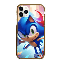 Чехол iPhone 11 Pro матовый Sonic 1