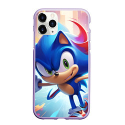 Чехол iPhone 11 Pro матовый Sonic 1