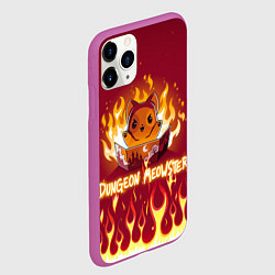 Чехол iPhone 11 Pro матовый Mr DnD Meowster, цвет: 3D-фиолетовый — фото 2