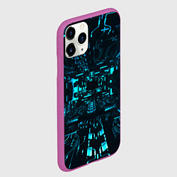 Чехол iPhone 11 Pro матовый Эффект погружения, цвет: 3D-фиолетовый — фото 2
