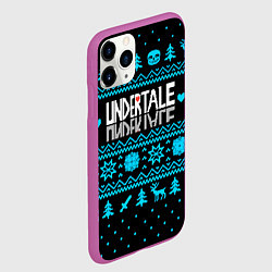 Чехол iPhone 11 Pro матовый Undertale rpg winter, цвет: 3D-фиолетовый — фото 2