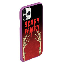 Чехол iPhone 11 Pro матовый Scary famyli, цвет: 3D-фиолетовый — фото 2