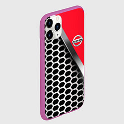 Чехол iPhone 11 Pro матовый Nissan metalic auto, цвет: 3D-фиолетовый — фото 2