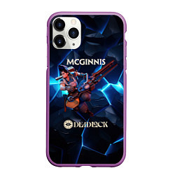 Чехол iPhone 11 Pro матовый Deadlock McGinnis, цвет: 3D-фиолетовый