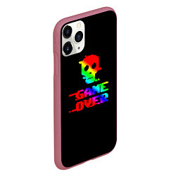 Чехол iPhone 11 Pro матовый Game over gradient, цвет: 3D-малиновый — фото 2