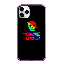 Чехол iPhone 11 Pro матовый Game over gradient, цвет: 3D-фиолетовый