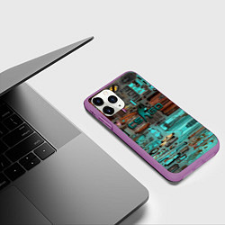 Чехол iPhone 11 Pro матовый Уличный гонщик кс, цвет: 3D-фиолетовый — фото 2