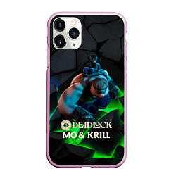 Чехол iPhone 11 Pro матовый Mo & Krill Deadlock, цвет: 3D-розовый