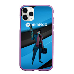 Чехол iPhone 11 Pro матовый Deadlock Pocket, цвет: 3D-фиолетовый