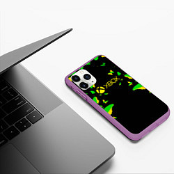 Чехол iPhone 11 Pro матовый Xbox бабочки, цвет: 3D-фиолетовый — фото 2