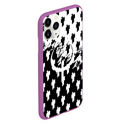 Чехол iPhone 11 Pro матовый Quake pattern men, цвет: 3D-фиолетовый — фото 2