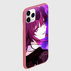 Чехол iPhone 11 Pro матовый Honkai Star Rail Kafka violet light, цвет: 3D-малиновый — фото 2