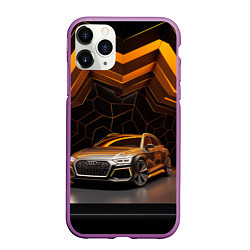 Чехол iPhone 11 Pro матовый Audi auto, цвет: 3D-фиолетовый