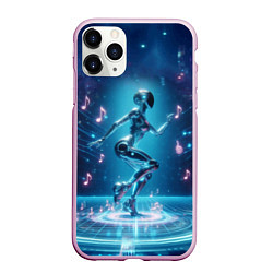 Чехол iPhone 11 Pro матовый Cyber robot girl - ai art fantasy