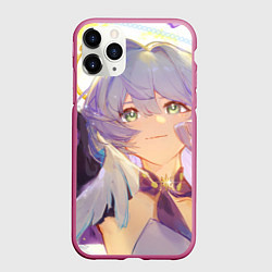 Чехол iPhone 11 Pro матовый Honkai Star Rail Robin, цвет: 3D-малиновый