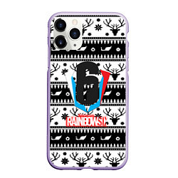 Чехол iPhone 11 Pro матовый Rainbow six winter pattern