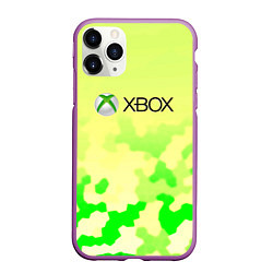 Чехол iPhone 11 Pro матовый Xbox camo, цвет: 3D-фиолетовый