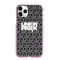 Чехол iPhone 11 Pro матовый Linkin park pattern