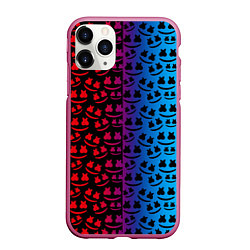 Чехол iPhone 11 Pro матовый Marshmello gradient