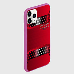 Чехол iPhone 11 Pro матовый Audi metal steel, цвет: 3D-фиолетовый — фото 2