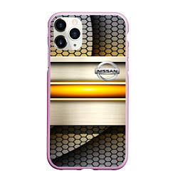 Чехол iPhone 11 Pro матовый Nissan sport avto metal