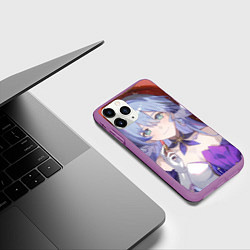 Чехол iPhone 11 Pro матовый Honkai Star Rail Robin, цвет: 3D-фиолетовый — фото 2