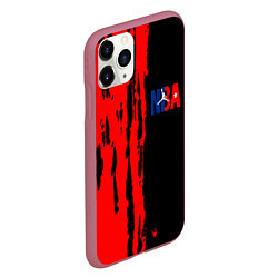 Чехол iPhone 11 Pro матовый NBA краски, цвет: 3D-малиновый — фото 2