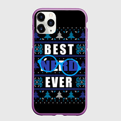 Чехол iPhone 11 Pro матовый Лучший ботаник на свете, цвет: 3D-фиолетовый