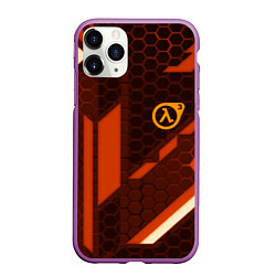 Чехол iPhone 11 Pro матовый Half life geometry steel metal