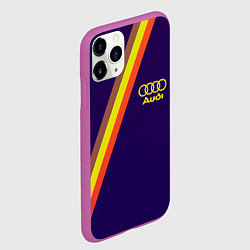 Чехол iPhone 11 Pro матовый AUDI line sport, цвет: 3D-фиолетовый — фото 2