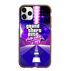 Чехол iPhone 11 Pro матовый GTA vice city retrovawe