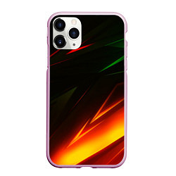 Чехол iPhone 11 Pro матовый Geometry stripes line color