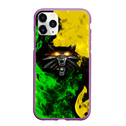 Чехол iPhone 11 Pro матовый The Witcher in fire