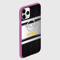 Чехол iPhone 11 Pro матовый Opel узоры метал, цвет: 3D-фиолетовый — фото 2