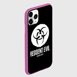 Чехол iPhone 11 Pro матовый Resident Evil umbrella corp logo, цвет: 3D-фиолетовый — фото 2