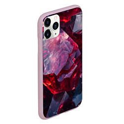 Чехол iPhone 11 Pro матовый Драгоценный минерал, цвет: 3D-розовый — фото 2