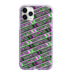 Чехол iPhone 11 Pro матовый Juventus glitch pattern