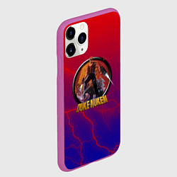 Чехол iPhone 11 Pro матовый Duke Nukem storm, цвет: 3D-фиолетовый — фото 2